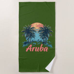 Aruba Island Design (Version 2) - Beach Towel