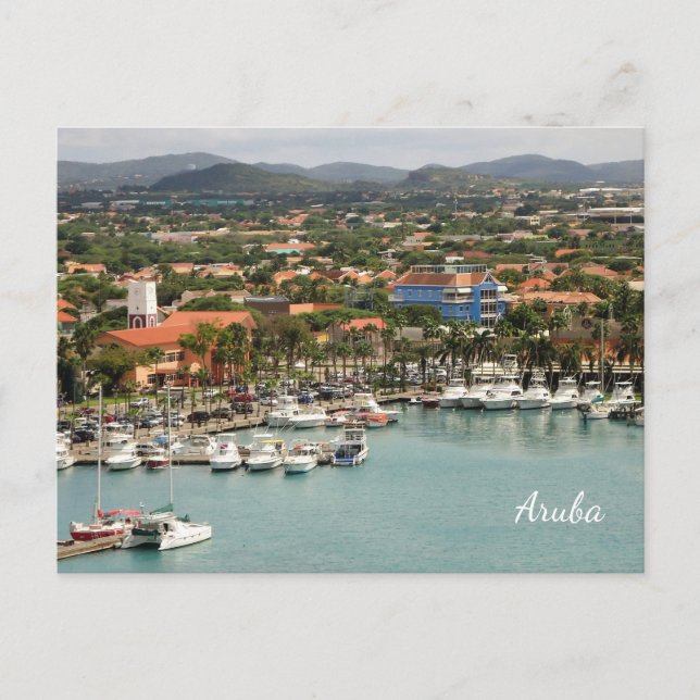 Aruba Marina Custom Postcard (Front)
