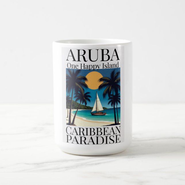 Aruba One Happy Island  Coffee Mug (Center)