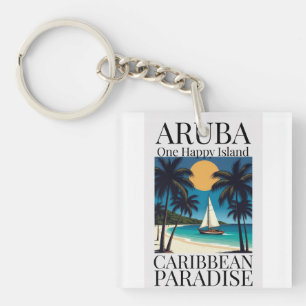 Aruba One Happy Island Keychain