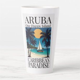 Aruba One Happy Island Latte Mug