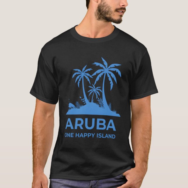 Aruba One Happy Island T-Shirt (Front)