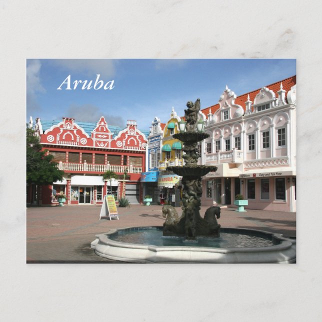 Aruba, Oranjestad Postcard (Front)