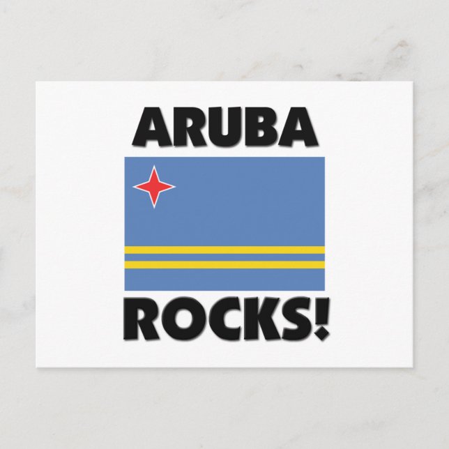 Aruba Rocks Postcard (Front)