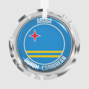 Aruba Round Emblem Ornament