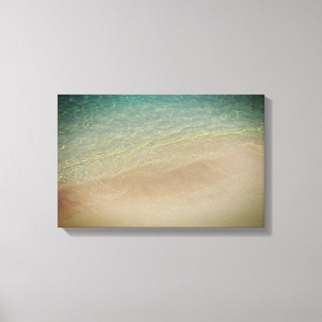 Aruba Sandy Beach Blue Ocean Canvas Print (Front)