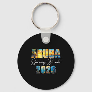 Aruba Spring Break 2026 Summer Vacation Beach  Keychain
