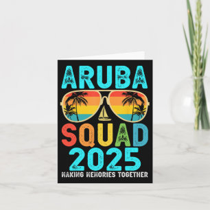 Aruba Squad 2025 Vacation Friends Family Matching  Card