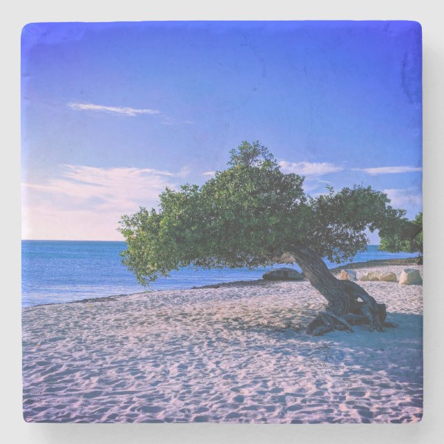 Aruba Stone Coaster (Front)