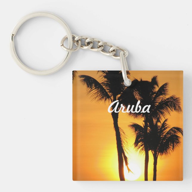 Aruba Sunset Keychain (Front)