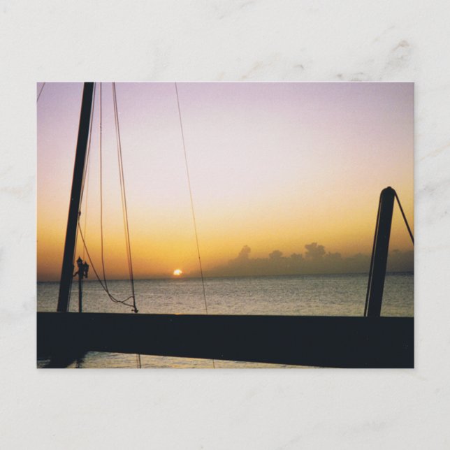 Aruba Sunset Postcard (Front)