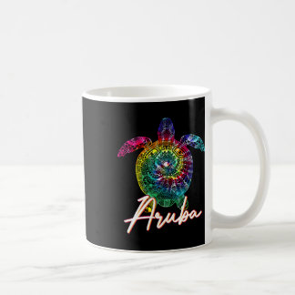 Aruba Tie Dye Sea Turtle Matching Family Vacation  Coffee Mug