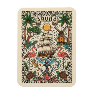 Aruba Travel Magnet