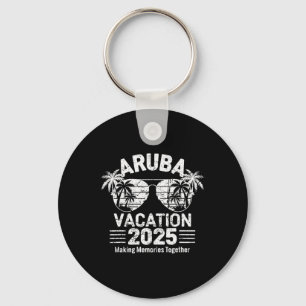 Aruba Vacation 2025 Family Travel Tee Fun Holiday Keychain