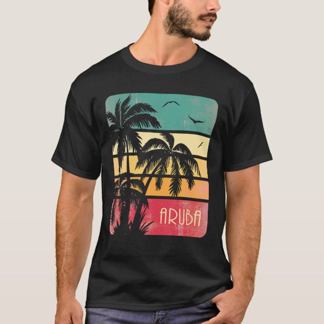 Aruba Vintage Summer T Shirt (Front)