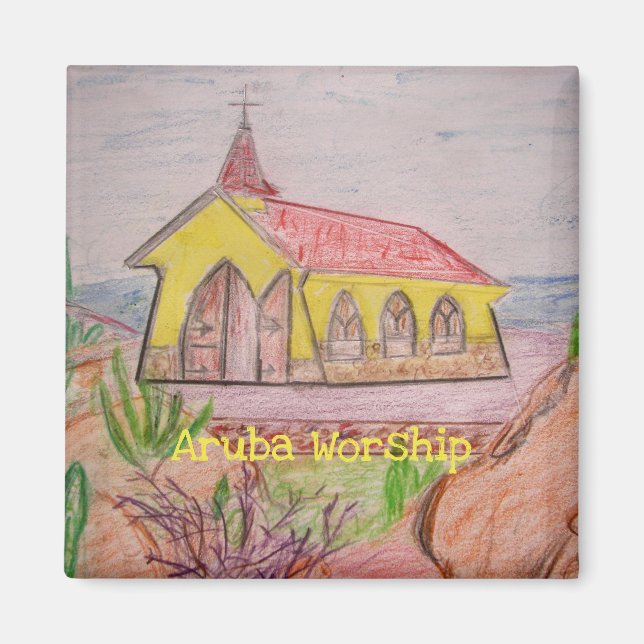 Aruba Worship Magnet (Front)