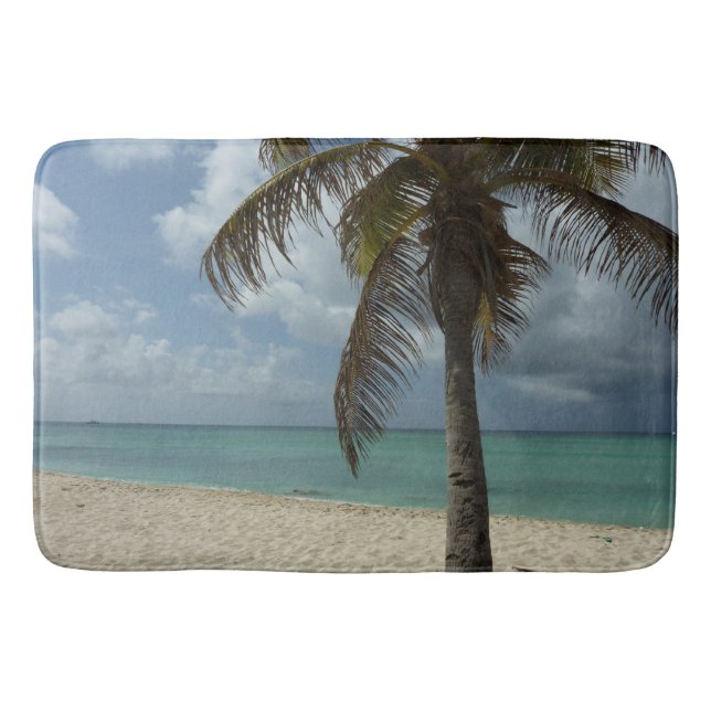 Aruban Beach I Beautiful Nature Scene Bath Mat (Front)