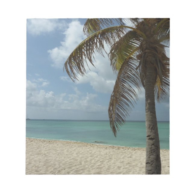 Aruban Beach I Beautiful Nature Scene Notepad (Front)