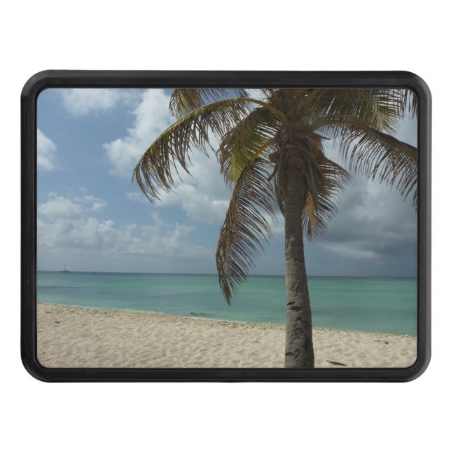 Aruban Beach I Beautiful Nature Scene Trailer Hitch Cover (Front)