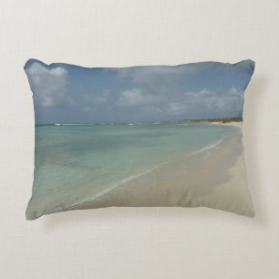 Aruban Beach II Beautiful Nature Scene Accent Pillow