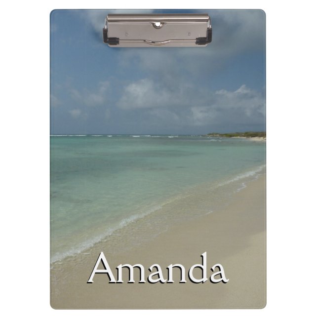 Aruban Beach II Beautiful Nature Scene Clipboard (Front)