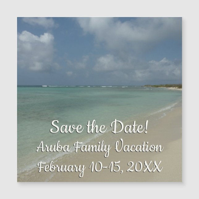 Aruban Beach II Save the Date (Front)