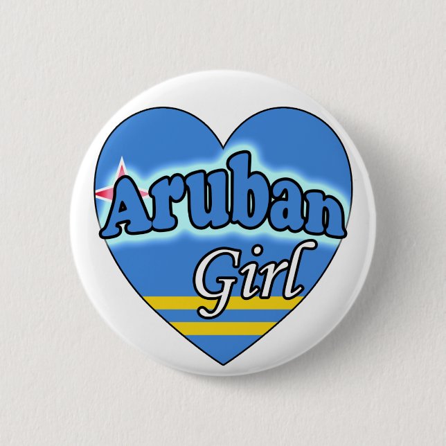ArubanGirl 2 Inch Round Button (Front)