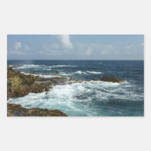 Aruba's Rocky Coast and Blue Ocean Sticker