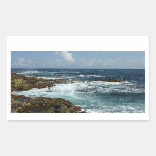 Aruba's Rocky Coast and Blue Ocean Sticker