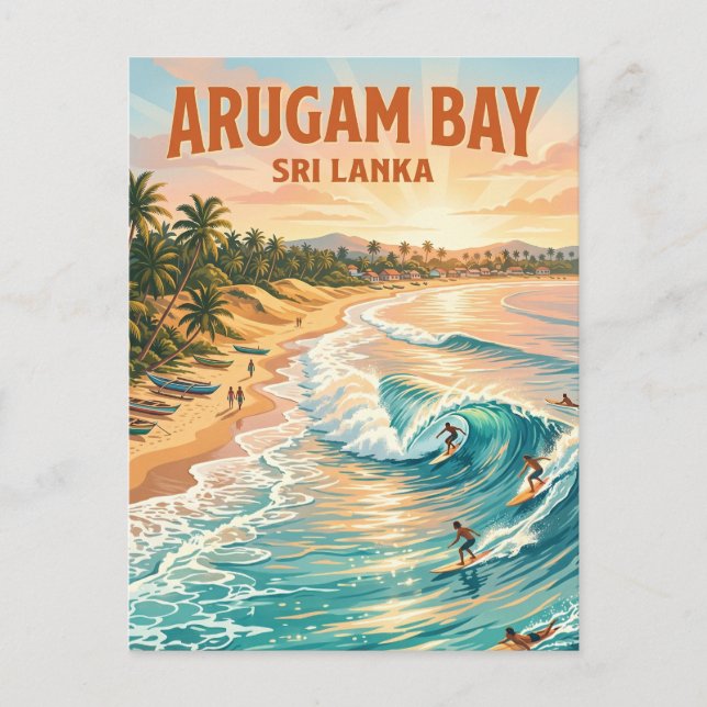 Arugam Bay Sri Lanka Postcard (Front)