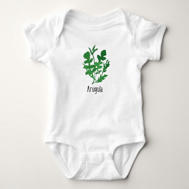 Arugula Spices Herbs Baby Bodysuit (Front)