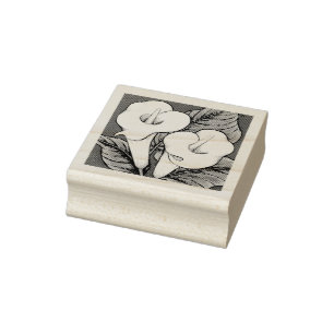 Arum Lilies Rubber Stamp
