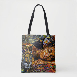 "Arumáya" Jaguar’s Bloom - Women In Amazonia Tote Bag