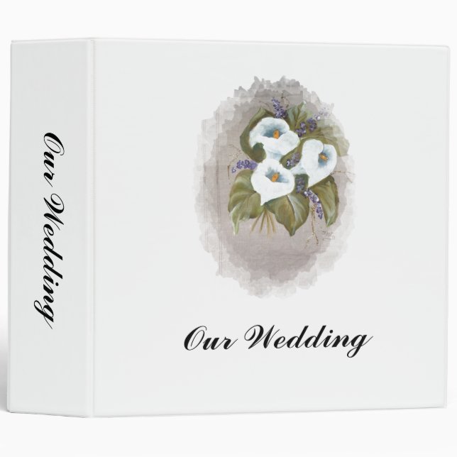 Arums bouquet binder (Front/Spine)