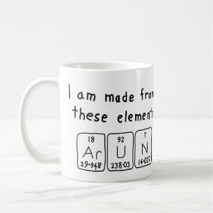 Arun periodic table name mug