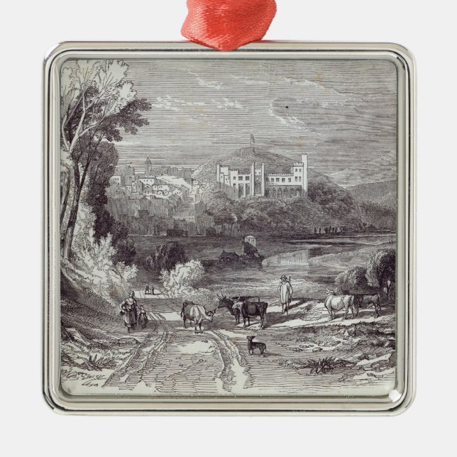 Arundel Castle and Town Metal Ornament (Front)
