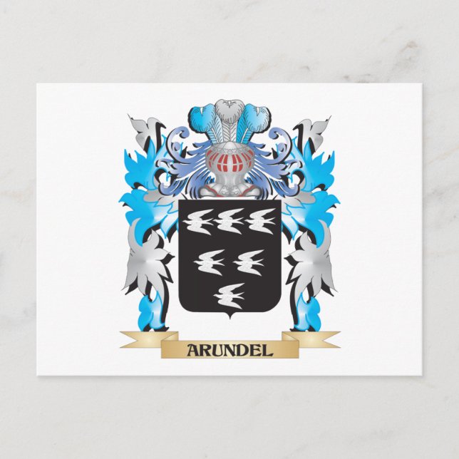 Arundel Coat Of Arms Postcard (Front)
