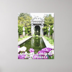 Arundel Gardens in Spring Time, West Sussex Canvas Print