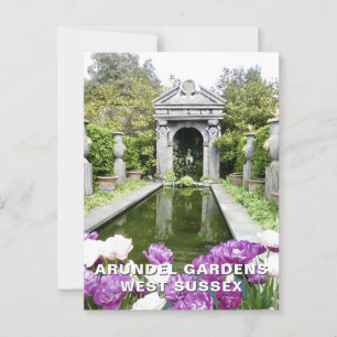 Arundel Gardens in Spring Time, West Sussex Postcard