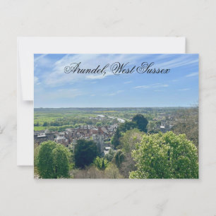 Arundel in Spring Time, West Sussex Postcard