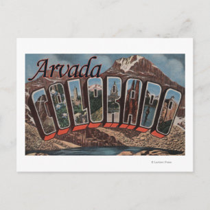 Arvada, Colorado - Large Letter Scenes Postcard