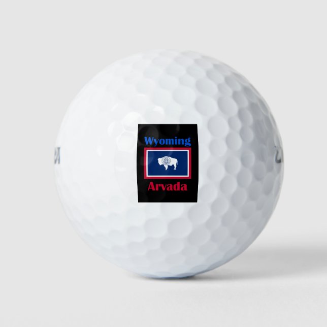 Arvada Wyoming Golf Balls (Front)