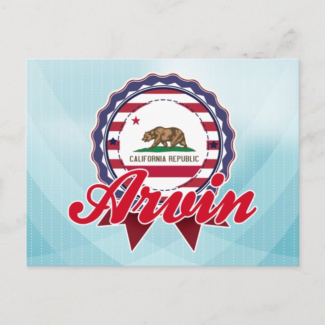 Arvin, CA Postcard (Front)