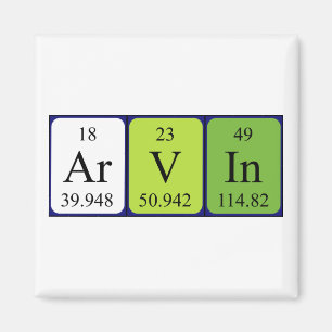 Arvin periodic table name magnet