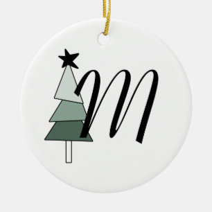 Árvore de Natal Pinheiro Estilo Rústico Farmhouse Ceramic Ornament