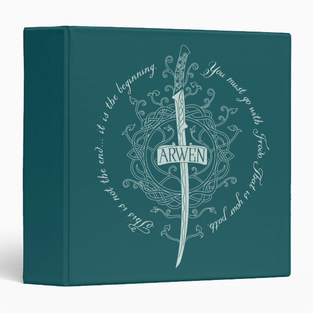 ARWEN™ Elven Sword Quote Binder (Front/Spine)