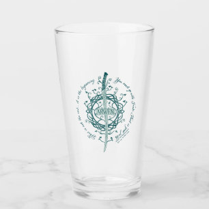 ARWEN™ Elven Sword Quote Glass