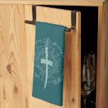 ARWEN™ Elven Sword Quote Kitchen Towel<br><div class="desc">Honor the strength and grace of Arwen™ with this striking Lord of the Rings™ design inspired by the Elves. Centered around an elegant Elven sword framed by intricate, flowing vinework, the artwork beautifully reflects her courage, devotion, and timeless spirit. The circular quote, “This is not the end… it is the...</div>