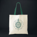 ARWEN™ Elven Sword Quote Tote Bag<br><div class="desc">Honor the strength and grace of Arwen™ with this striking Lord of the Rings™ design inspired by the Elves. Centered around an elegant Elven sword framed by intricate, flowing vinework, the artwork beautifully reflects her courage, devotion, and timeless spirit. The circular quote, “This is not the end… it is the...</div>