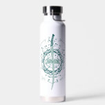 ARWEN™ Elven Sword Quote Water Bottle<br><div class="desc">Honor the strength and grace of Arwen™ with this striking Lord of the Rings™ design inspired by the Elves. Centered around an elegant Elven sword framed by intricate, flowing vinework, the artwork beautifully reflects her courage, devotion, and timeless spirit. The circular quote, “This is not the end… it is the...</div>
